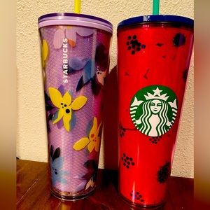 Two new Starbucks tumblers